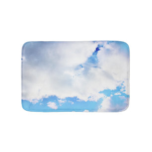Tapis De Bain Nuages blancs et ciel bleu