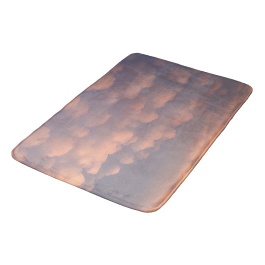 Tapis De Bain Nuages de billes de coton rose (Angle)