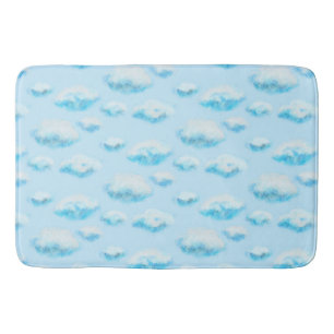 Tapis de bain nuages doux