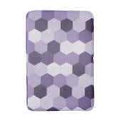 Tapis De Bain Nuances classiques de Lavendar Hexagonal Géométriq (Devant (Vertical))