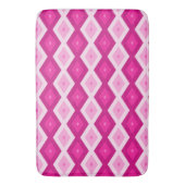 Tapis De Bain Nuances de motif de diamant fuchsia (devant Vertical)