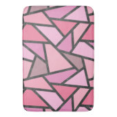 Tapis De Bain Nuances de motif en vitrail de corail (devant Vertical)