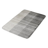 Tapis De Bain Nuances de Motif rayé gris (Angle)