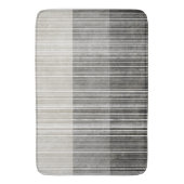 Tapis De Bain Nuances de Motif rayé gris (devant Vertical)