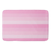 Tapis De Bain Nuances de rayures roses (Devant)