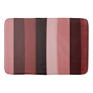 Tapis De Bain Nuances de rayures roses
