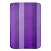 Tapis De Bain Nuances de rayures violettes (devant Vertical)