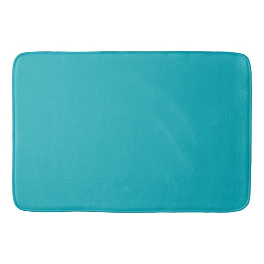Tapis De Bain Nuances de Turquoise Solid (Devant)