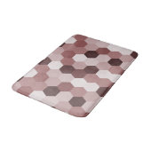 Tapis De Bain Nuances modernes de rouge Brown Hexagonal géométri (Angle)