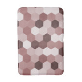 Tapis De Bain Nuances modernes de rouge Brown Hexagonal géométri (Devant (Vertical))