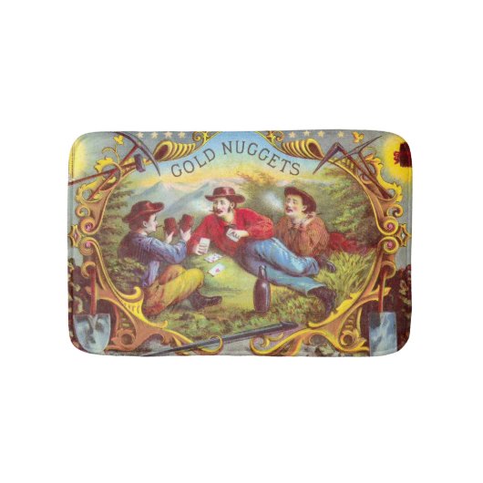 Tapis De Bain Nuggets d'or Antique Étiquette Cigar (Devant)