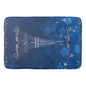 Tapis De Bain Nuit à Paris Sous les étoiles Étoile Whimsical (Devant)