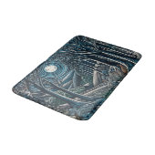 Tapis De Bain Nuit dans les bois (Angle)