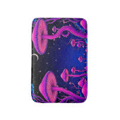 Tapis De Bain Nuit de forêt de champignons psychédélique (Devant (Vertical))