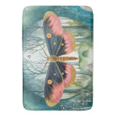 Tapis De Bain Nuit de la forêt de Moth Rose (devant Vertical)