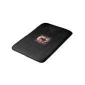 Tapis De Bain Nuit mystique Sakura_ Chat noir avec Pleine lune (Angle)