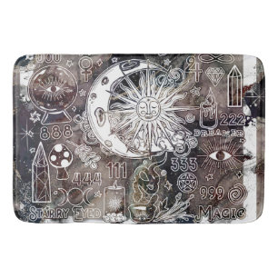 Tapis De Bain Numérologie Chanceuse Magie Manifestante Galaxie G