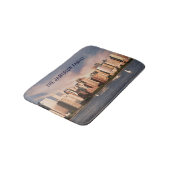 Tapis De Bain NYC Lower Manhattan Skyline avec nom personnalisé (Angle)