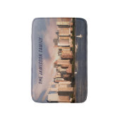 Tapis De Bain NYC Lower Manhattan Skyline avec nom personnalisé (Devant (Vertical))