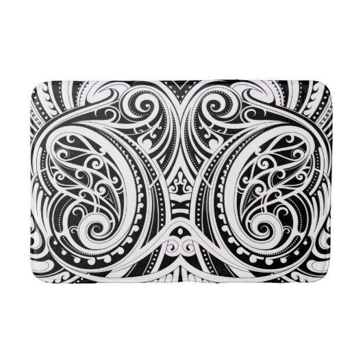 Tapis De Bain NZKULTURE design maori unique (Devant)