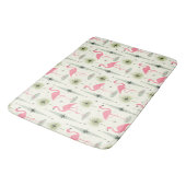 Tapis De Bain Oasis atomique avec Flamants roses roses II (Angle)
