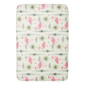 Tapis De Bain Oasis atomique avec Flamants roses roses II (devant Vertical)