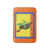 Tapis De Bain Oaxacan Crow & Red Rose Mexican Art (Devant (Vertical))
