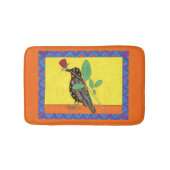 Tapis De Bain Oaxacan Crow & Red Rose Mexican Art (Devant)
