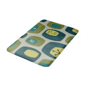 Tapis De Bain Oblongs modernes du milieu du siècle Vert olive (Angle)