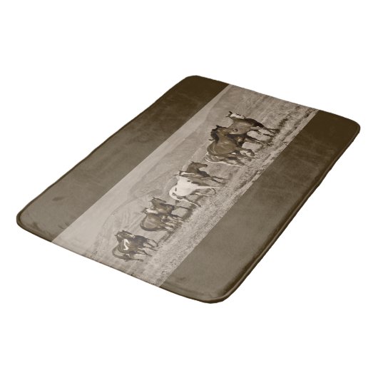 Tapis de bain occidental de cheval de chevaux (Angle)