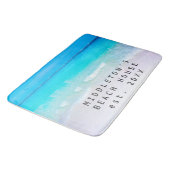 Tapis De Bain Ocean Beach La Scène Balnéaire D'Été (Angle)