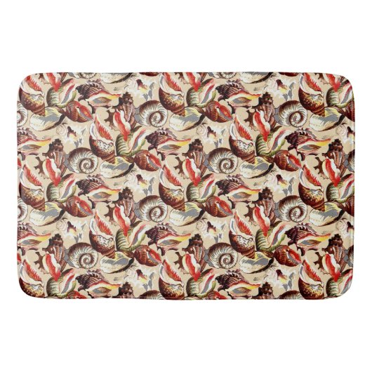 Tapis De Bain Ocean Beach Sandy Sea Shells Motif (Devant)