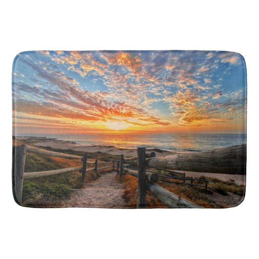 Tapis De Bain Ocean Beach View Tropical Sunset Paradise Dream (Devant)