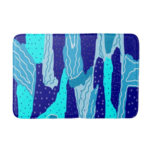 Tapis De Bain Océan bleu Icy (Devant)