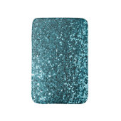 Tapis De Bain Ocean Blue Aqua Turquoise Parties scintillant Sequ (Devant (Vertical))