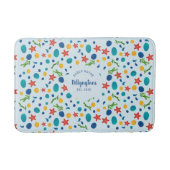 Tapis De Bain Ocean custom nom de famille maison mer collage (Devant)
