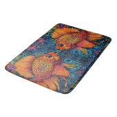 Tapis De Bain Océan de poisson Whimsical (Angle)