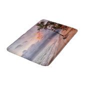 Tapis De Bain Ocean Waves Sandy Beach Sunset (Angle)