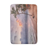 Tapis De Bain Ocean Waves Sandy Beach Sunset (Devant (Vertical))