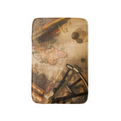 Tapis De Bain Octant, boussole et télescope sur la carte (Devant (Vertical))