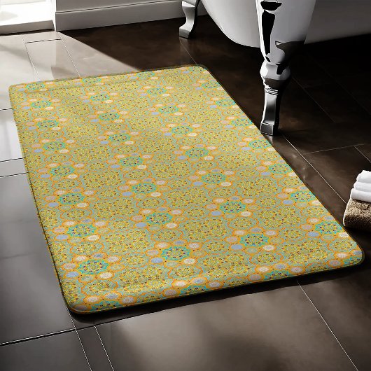 Tapis De Bain Octo brightener arabesque maure style tangerine