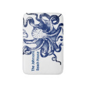 Tapis De Bain Octopus bleu (Devant (Vertical))