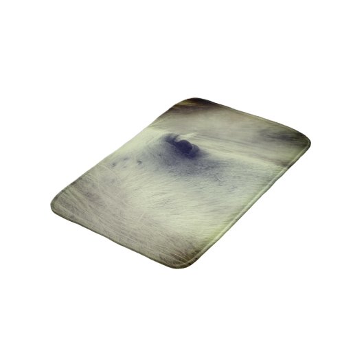 Tapis De Bain Oeil de cheval Percheron blanc (Angle)