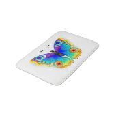 Tapis De Bain Oeil de paon arc-en-ciel (Angle)
