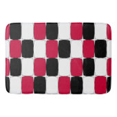 Tapis De Bain OEil de poisson noir, blanc et rouge (Devant)