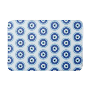 Tapis De Bain Oeil mal grec dans la clé grecque