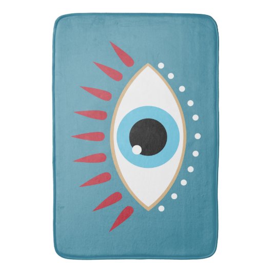 Tapis De Bain Oeil rouge grec (devant Vertical)