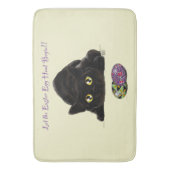 Tapis De Bain Oeufs de Pâques Chasse Chat Drôle (devant Vertical)