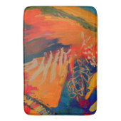 Tapis De Bain Oeuvre Abstraite moderne Boho (devant Vertical)