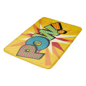 Tapis De Bain OEuvre d'art de la bande dessinée rétro (Angle)